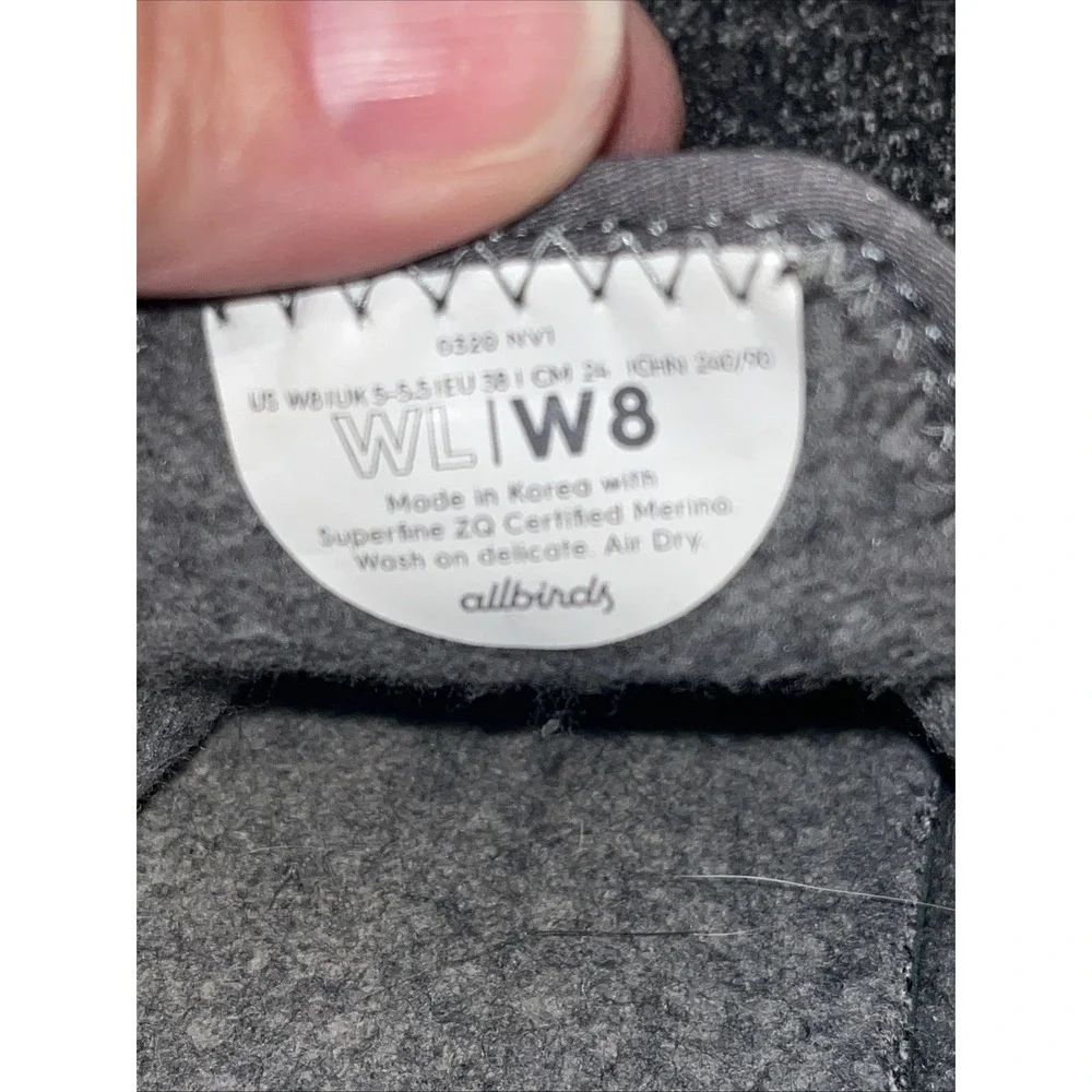 Allbirds Wool Lounger Slip On Shoes Womens Size WL W8  Gray Athletic Sneakers